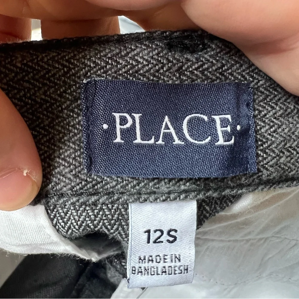 The Children's Place Herringbone Weave Dress Pants‎ 12 Slim NIB